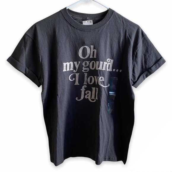 Fifth Sun Oh My Gourd I Love Fall Short Sleeve Graphic T-Shirt. - Picture 3 of 10